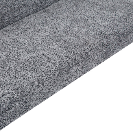 Monza Corner Dining Bench - Grey Fabric - RHF