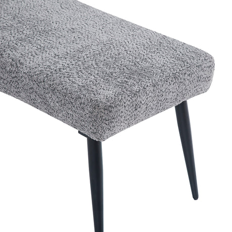 Monza Dining Bench - Grey Fabric