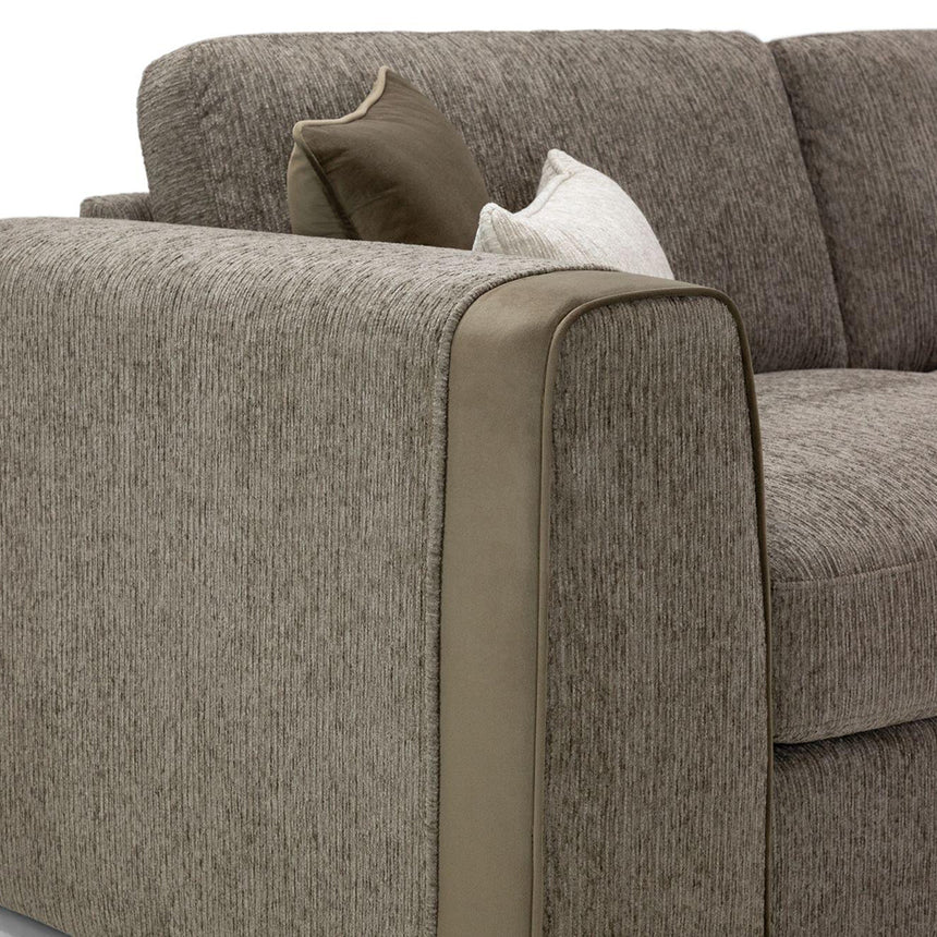 Churchill Mocha Fabric 3 Seater Sofa
