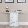 Toronto Marble Console Table with Pedestal Base