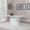 Toronto Marble Dining Table with Pedestal Base - Sizes Available