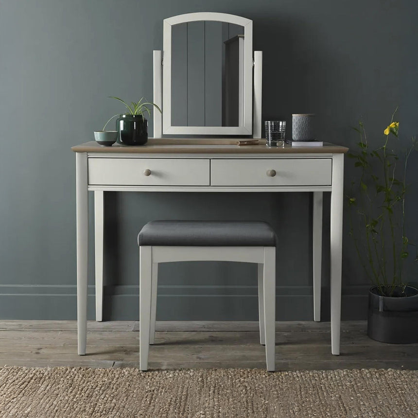 Ohio Oak and Soft Grey Dressing Table