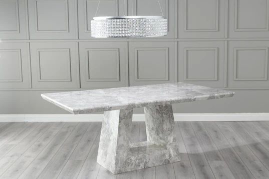 Pesaro 6 Seater Marble Dining Table