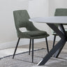 Peyton Green Fabric Dining Chair with Black Legs-3