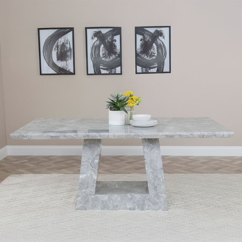Pisa 6 Seater Marble Dining Table - Sizes Available