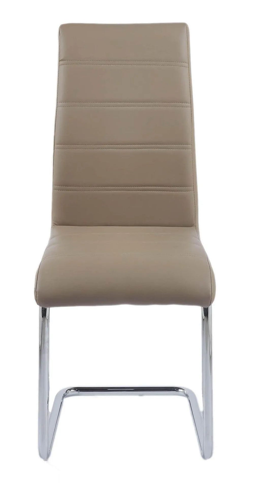 Romi Faux Leather Dining Chair and Chrome Cantilever Base