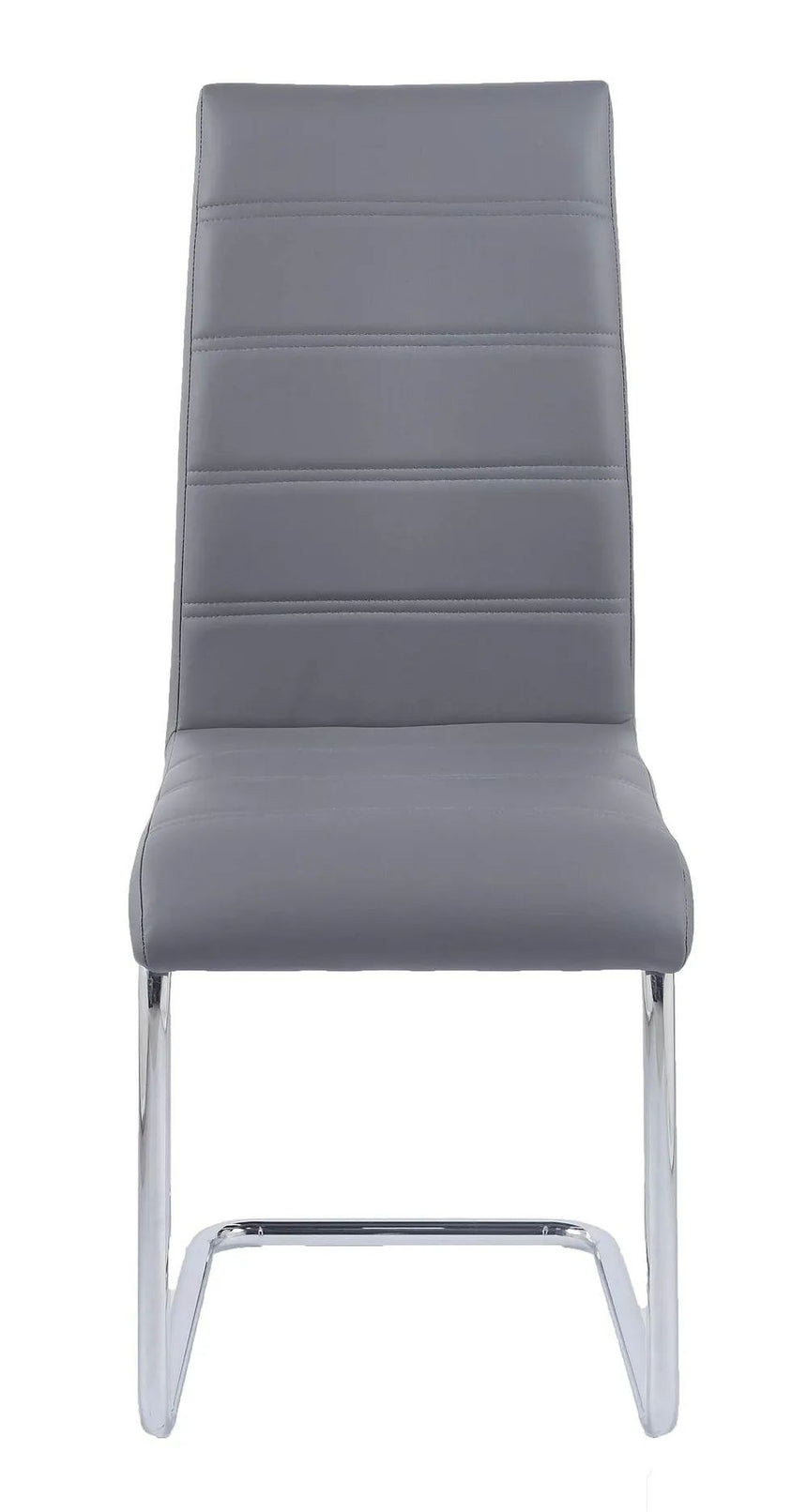 Romi Faux Leather Dining Chair and Chrome Cantilever Base