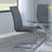 Roma Grey Faux Leather Dining Chair and Chrome Cantilever Base-2