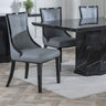 Sandia Leather Dining Chair with Brown Legs
