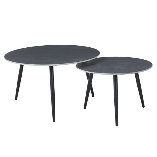 Sarzana Round Ceramic Coffee Table (Set of 2)