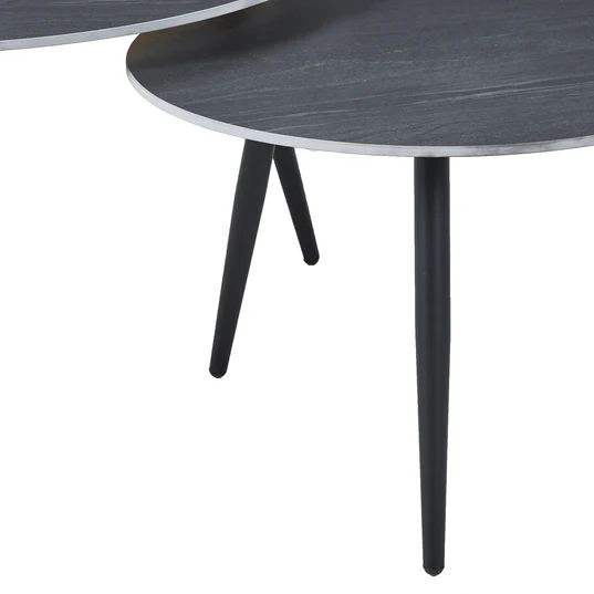 Sarzana Round Ceramic Coffee Table (Set of 2)
