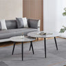 Sarzana Round Ceramic Coffee Table (Set of 2)