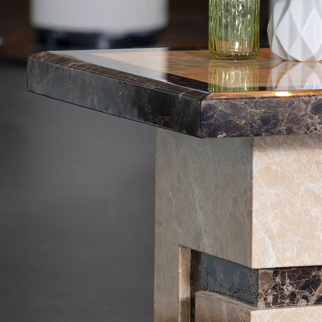 Sicily Marble Square Side Table