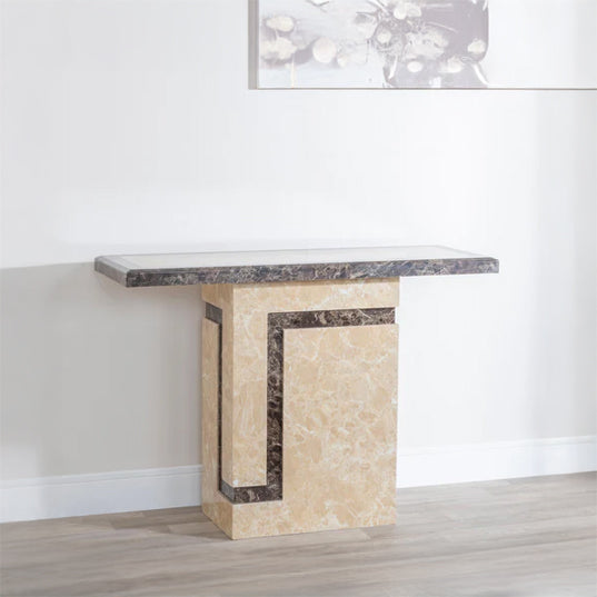 Sicily Cream Marble Console Table