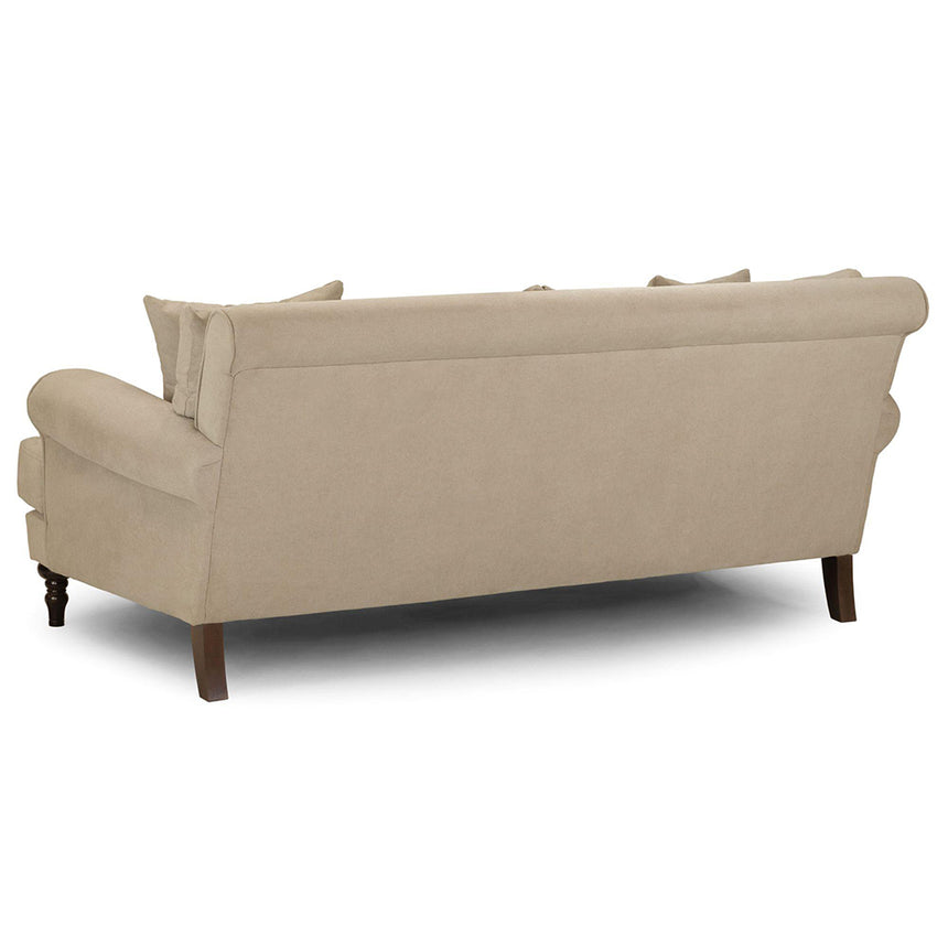 Costa Beige Fabric 3 Seater Sofa