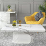 Toronto Marble Coffee Table with Pedestal Base