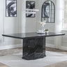 Toronto Marble Dining Table with Pedestal Base - Sizes Available