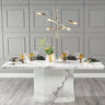 Toronto Marble Dining Table with Pedestal Base - Sizes Available