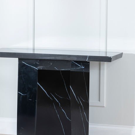 Toronto Marble Console Table with Pedestal Base