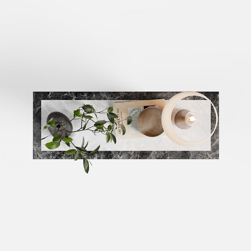 Venice Console Table - Armani Grey Engineered Marble