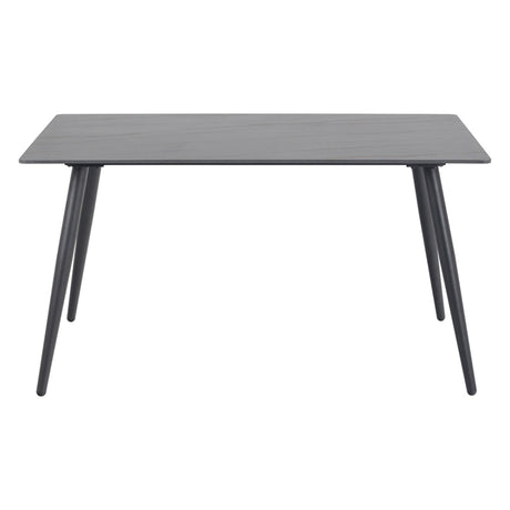 Wicklow Dining Table - 4 Seater - 140cm - Black Ceramic