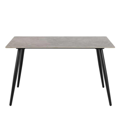 Wicklow Dining Table - 4 Seater - 140cm - Grey Ceramic