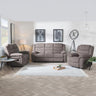 Angelo Dark Grey Fabric Recliner Sofa Set