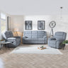 Angelo Dark Grey Fabric Recliner Sofa Set