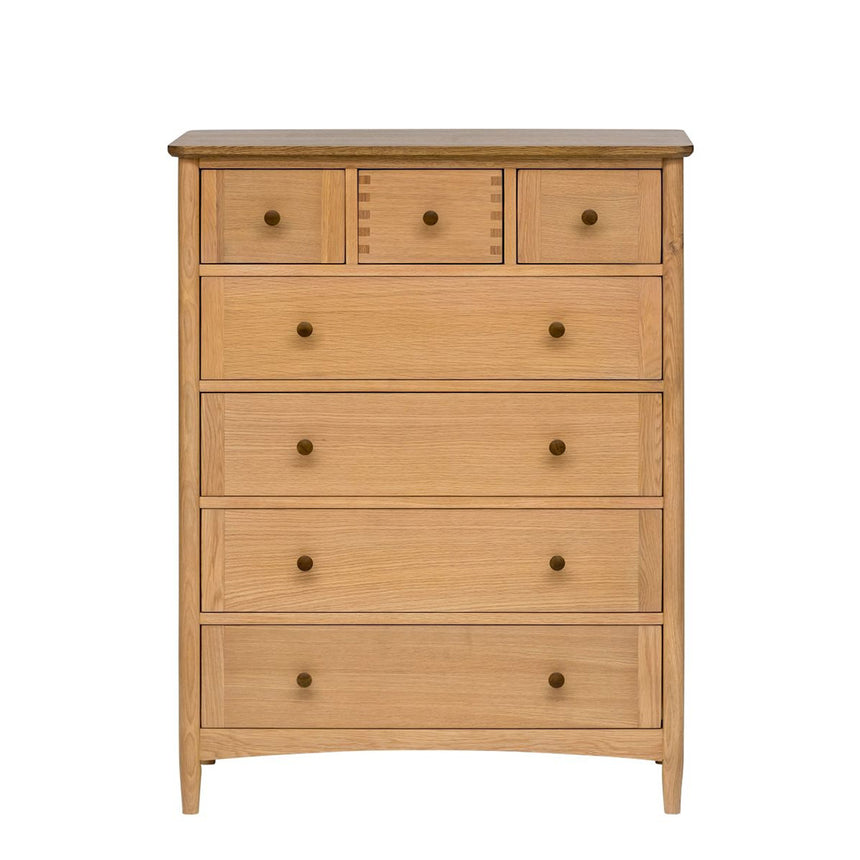 Connecticut Natural Oak 3 Over 4 Drawer Chest
